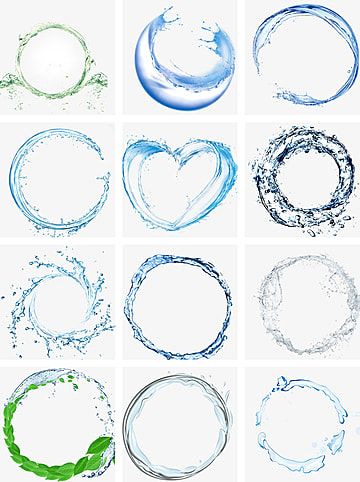 Water Circle Tattoo, Water Circle, Water Clipart, Ring Png, Prints Inspiration, Turquoise Highlights, Blue Clipart, Round Tattoo, Water Swirl