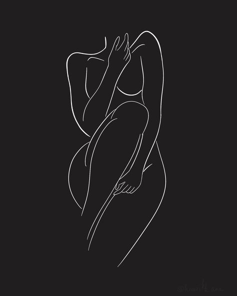 Sensual Wallpaper, Line Drawing Art, Body Image Art, Body Outline, Creative Tattoo, Silhouette Drawing, Black And White Art Drawing, Adult Coloring Designs, Drawing Wallpaper