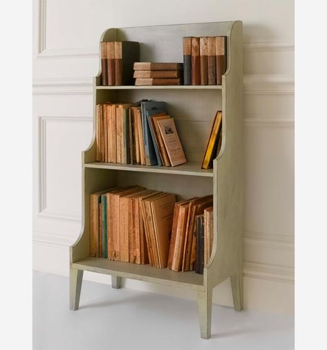 Painted Bookcase, Antique Bookshelf, Painting Bookcase, Painted Bookshelves, Robert Kime, Antique Bookcase, Interior Design Books, Small Bookshelf, Small Bookcase