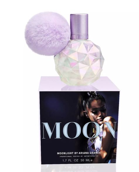 Ariana Grande-New moon perfume.:). Celeb Perfume, Ariana Grande Moonlight Perfume, Moonlight Perfume, Moon Perfume, Perfume Ariana Grande, Ariana Grande Poster, Ariana Perfume, Perfume Versace, Kitchen Island Diy