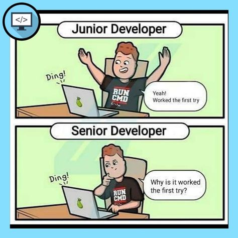 Javascript • Tech • Memes on Instagram: “Double tap if you like it🤣❤️ • • Share with your friends✔️ • ✔️ Follow this page @javascript_coding and stay tuned for more TECHNICAL…” Computer Memes, Coding Humor, Programmer Jokes, Programming Humor, Computer Humor, Programmer Humor, Relationship Challenge, Nerd Life, College Humor