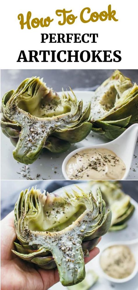 How To Cook Artichokes, Summer Apps, Roasted Artichokes, How To Cook Artichoke, Recipe Appetizers, Paleo Appetizers, Side Items, Artichoke Recipes, College Meals