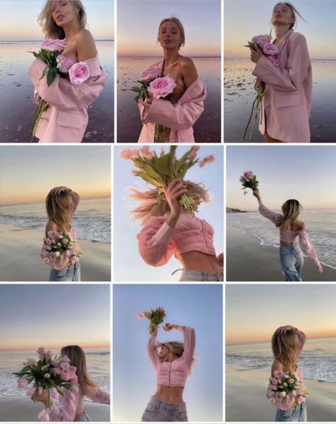 Portret Feminin, Birthday Pic, Heal Your Soul, Ig Aesthetic, Beautiful Photoshoot Ideas, Spring Photoshoot, Flower Photoshoot, Studio Photography Poses, Branding Shoot