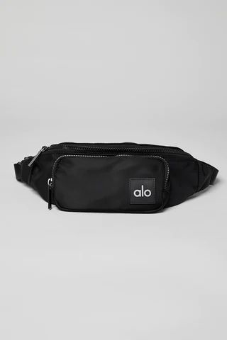 THE ALO VACATION EDIT | Alo Yoga Fanny Pack Outfit, One And Done, Rubber Patch, Gunmetal Hardware, Yoga Bag, Dior Couture, Waist Strap, Best Yoga, Alo Yoga