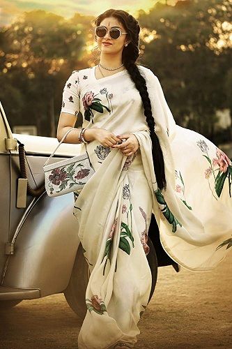 Retro Theme Dress, Indian Retro, Sarees Party Wear, Bollywood Retro, Online Shopping Sarees, Keerthi Suresh, Keerthy Suresh, Set Saree, Indian Saree Blouses Designs