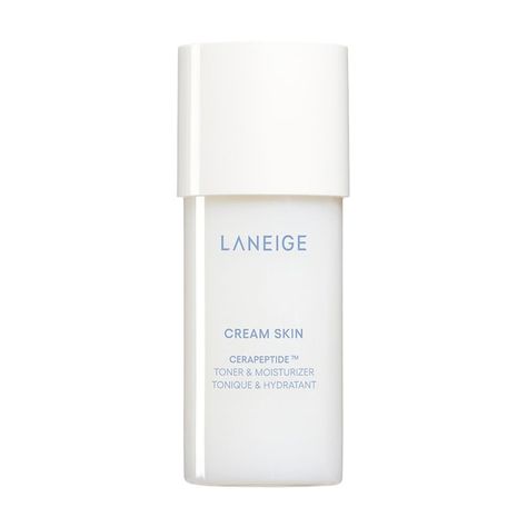 Mini Cream Skin Refillable Toner & Moisturizer with Ceramides and Peptides - LANEIGE | Sephora Laneige Sephora, Skincare Laneige, Laneige Skincare, Laneige Cream Skin, Snow Mushroom, Dream Items, Wishlist 2024, Moisturizing Toner, Hydrating Toner