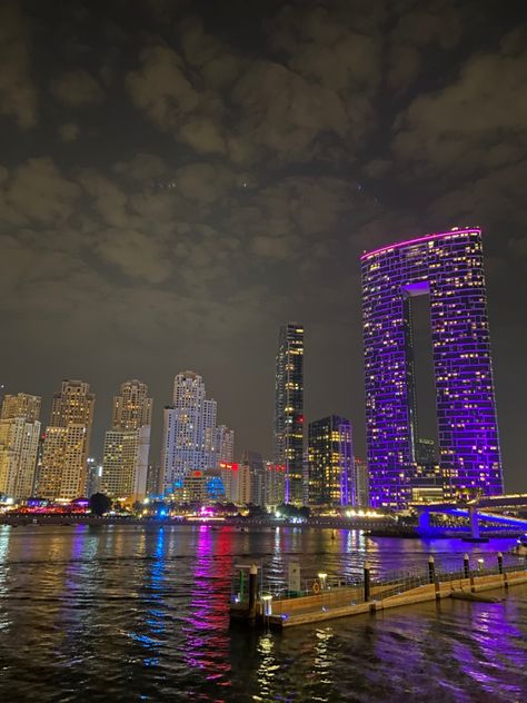 City View Night, City View Apartment, Pretty Views, Dubai Aesthetic, Scenery Pictures, Night Scenery, Pretty Landscapes, Ocean Wallpaper, Night Aesthetic