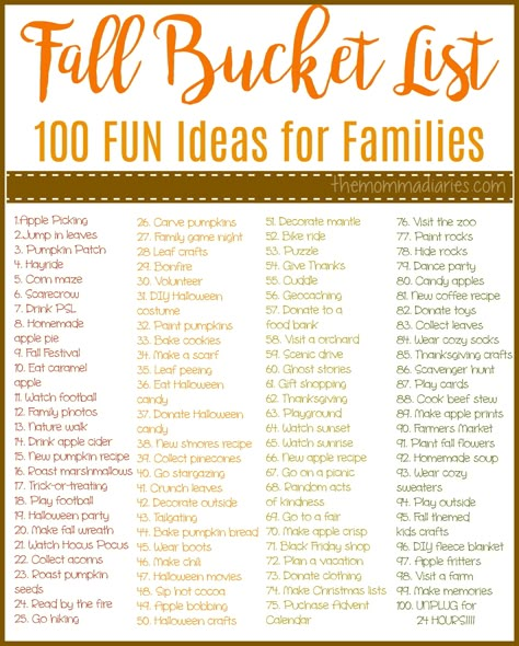 The leaves are changing, and the air is crisp. Have the best Fall EVER with this Fall Bucket List featuring 100 FUN ideas for families! FREE Printable!! Vsco Halloween, Bucket List For Families, Fall Family Activities, Halloween Bucket List, Fall Family Fun, Bucket List Family, Fall Dates, Winter Bucket List, Halloween Buckets