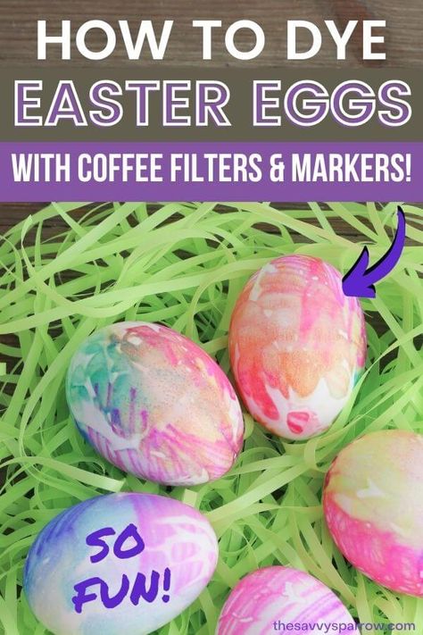 Easy Ways To Dye Easter Eggs, Creative Ways To Dye Easter Eggs, Diy Egg Dye Food Coloring, Easy Ways To Color Easter Eggs, Painted Easter Eggs Kids, Coffee Filter Easter Eggs, Coloring Easter Eggs With Food Coloring, Best Way To Dye Easter Eggs, Easy Egg Coloring Ideas