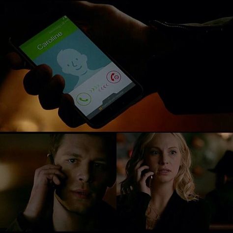 Klaus And Caroline, Phone Call, First Love, Incoming Call Screenshot, The Originals