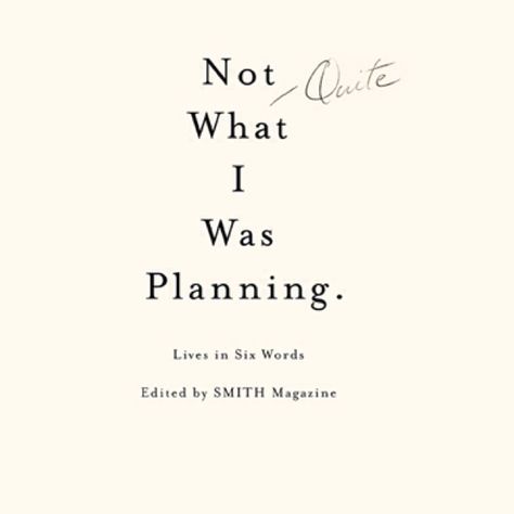 I keep this book in my guest room. Amazing how much you can say with just 6 words. 

"Six-Word Memoirs" Memoir Journal, 6 Word Memoirs, Six Word Memoirs, 6 Word Stories, Inner Monologue, Six Word Story, Wit And Delight, Writing Instruction, Six Words