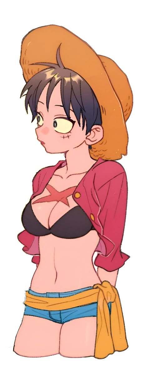 Female Gear 5 Luffy, Female Luffy Gear 5, One Piece Fem Luffy, Female Luffy Comic, One Piece Female Luffy, Genderbent Luffy, Fem Luffy Cosplay, Female Luffy Fanart, Luffy As A Girl