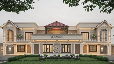 Upcoming Twin Villa Project designed by JS Architecture for Mr.Haman Sidhu at Village Sardulgarh. House is inspired by classical design with traditional architecture. Stunning House meticulously designed with special attention to its details. DM for query @9653914545. . . . . . . Render @cgi_box_studio #architecture #photooftheday #instagram #homedesign #instadaily #luxuryhomes #archdaily #luxurylifestyle #likeforfollow #archdaily #archidaily #gurugram #himachal #canada #jammu #exterior #r... Villa Project, Studio Architecture, Box Studio, Classic Villa, Villa House, Architecture Design Drawing, Classical Design, Arch Daily, Traditional Architecture