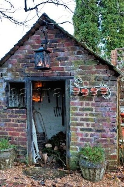 ‘She Sheds’ Are Women’s Perfect Response To The Man Cave (Photos) Pig Sty, Brick Shed, Rustic Brick, House Storage, Greenhouse Shed, Brick Garden, Sussex England, Brick And Wood, Potting Sheds