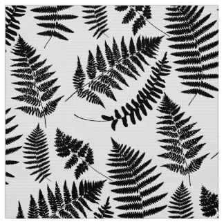 Woodland Fern Pattern, Black and White Fabric Fern Tattoo, Fern Pattern, Aqua Fabric, Black And White Fabric, Printed Backgrounds, Nature Themed, Eco Friendly Fabric, Bold Prints, White Fabrics