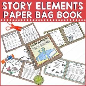 In the primary grades, learning the parts of a story is a common standard. This hands-on project will help your students focus on the three parts of a story, characters, setting, and plot. You get teaching pages, guided practice pages, and independent work pages. Plus, you'll have an awesome paper bag book for review once completed. Parts Of A Story, Paper Bag Book, Book Report Projects, Paper Bag Books, Element Project, Techie Teacher, Nonfiction Text Features, 4th Grade Writing, Literacy Resources