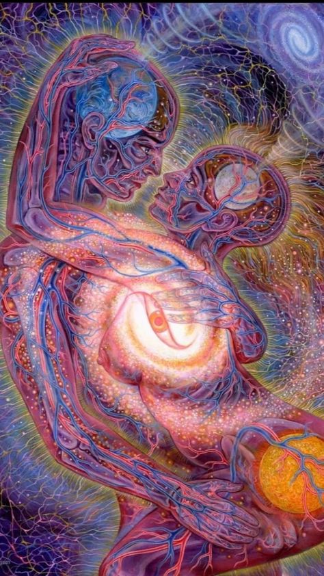 Alex Gray Art, Alex Grey, Psy Art, Shiva Shakti, Grey Art, Visionary Art, Spiritual Art, Twin Flame, Sacred Geometry