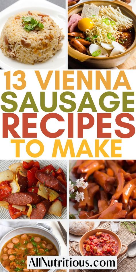 Recipes With Vienna Sausages, Vienna Sausage Recipes Dinners, Vienna Sausage Recipes, Sausage Recipes Potatoes, Summer Casserole Recipes, Vienna Sausages, Meals For The Family, 3 Ingredient Dinners, Vienna Sausage