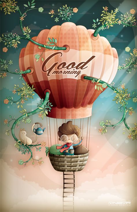 Good morning by Andres Salinas Barrera, via Behance Good Morning Roses, Good Morning Animation, Good Morning Beautiful Pictures, Good Morning Funny, Good Night Greetings, Good Morning Photos, Cute Good Morning, Morning Inspiration, Good Morning Sunshine