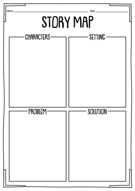 Fun and engaging worksheets to develop storytelling skills. Ignite your imagination now! #storytime #sequencing #literacy #storysequenceevents Character Setting Problem Solution, Problem And Solution Graphic Organizer, Story Setting Worksheet, Problem And Solution Worksheet, Third Grade Reading Activities, Story Map Template, Characters Setting Problem Solution, Story Map Graphic Organizer, Sequence Of Events Worksheets