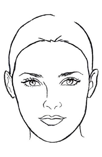 Face Shape Drawing, Shape Drawing, Oblong Face Shape, Oval Face Shape, Haircut For Face Shape, Jewelry Matching, Face Charts, Face Template, Doodle Characters