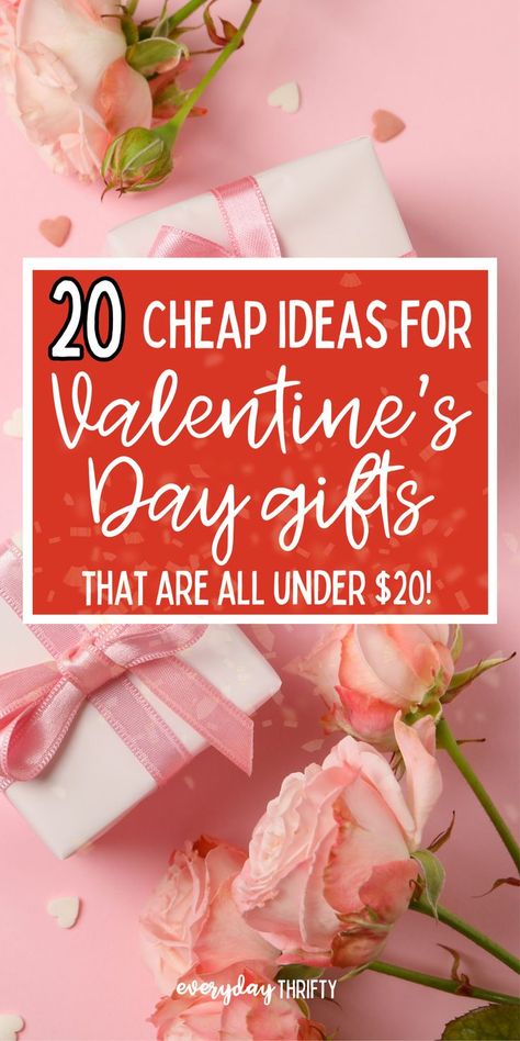 These unique and affordable Valentine’s Day gift ideas under $20 are perfect for any budget. Thoughtful and meaningful, these cheap Valentine’s Day gifts work for friends, family, or loved ones. Share the love with budget-friendly options that won’t cost a fortune! Low Budget Gifts, Cheap Presents, Cheap Valentines Day Gifts, Valentine Gift Baskets, Valentines Gift Box, Valentine's Day Gift Ideas, Budget Friendly Gift, Valentine Gifts For Husband, Budget Gift