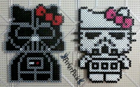 Darth Vader And Stormtrooper, Perler Bead Mario, Perler Designs, Easy Perler Bead Patterns, Easy Perler Beads Ideas, Perler Crafts, Nyan Cat, Hama Beads Patterns, Bb 8