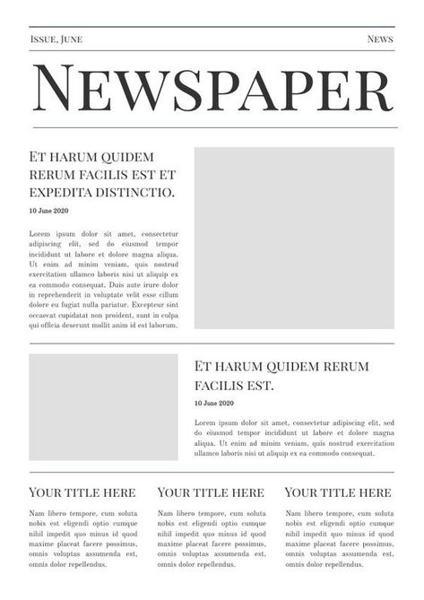 News Paper Poster Design, Research Template Design, Newspaper Layout Aesthetic, Research Layout Design, Free Newspaper Templates Editable, Newspaper Ideas Design, Google Template Edit, Project Template Design, Free Newsletter Templates Editable