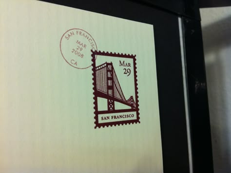 Tiny San Francisco Tattoo, San Francisco Stamp Tattoo, San Francisco Tattoo Ideas, Golden Gate Bridge Tattoo, Thermography Wedding Invitation, Thermography Printing, Apollo Tattoo, San Francisco Tattoo, Bridge Tattoo