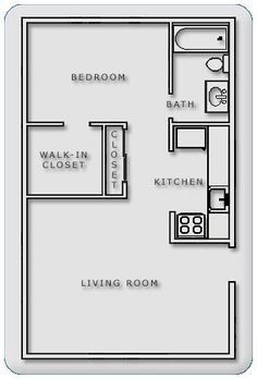 600 Sq Ft House Plans, 600 Sq Ft House, Granny Unit, 500 Sq Ft House, Small Freezer, Garage Extension, Flat Layout, Backyard Layout, Granny Flats