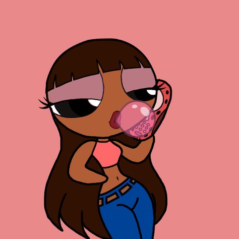 this one was inspired by megan thee stallion and i love it! Super Nana, Girl Pfp, Powerpuff Girl, Baby Pink Aesthetic, Cute Christmas Wallpaper, Black Cartoon Characters, Megan Thee Stallion, Cartoon Profile Pictures, Canvas Painting Designs