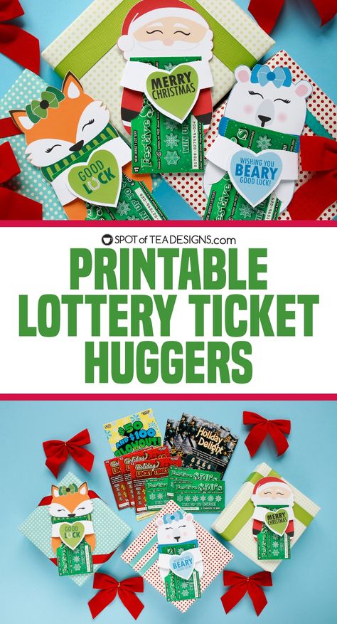 How To Gift Lottery Tickets, Lottery Scratcher Gift Ideas, Lottery Ticket Gift Tags Free Printable, Gift Ideas Lottery Tickets, Lottery Ticket Gift Ideas Christmas, Christmas Lottery Ticket Gift Ideas, Lottery Ticket Christmas Gift, Lottery Ticket Gift Ideas, Christmas Gifts For Co Workers