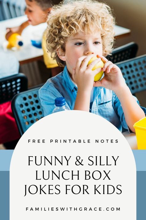 Don't miss these lunch box jokes for kids. There are lots of silly jokes along with a free printable of colorful notes you can send in their lunchbox! #LunchboxJokesForKids #JokesForKids #Lunchbox #LunchboxNotes #FreePrintable Preschool Lunch Box Notes, Kindergarten Lunch Notes, Kids Lunch Notes Mom, Funny Lunch Box Notes For Kids, Lunch Box Messages For Kids, Lunchbox Jokes For Kids, Lunch Box Jokes For Kids, Lunch Notes For Kids, Preschool Lunch Box