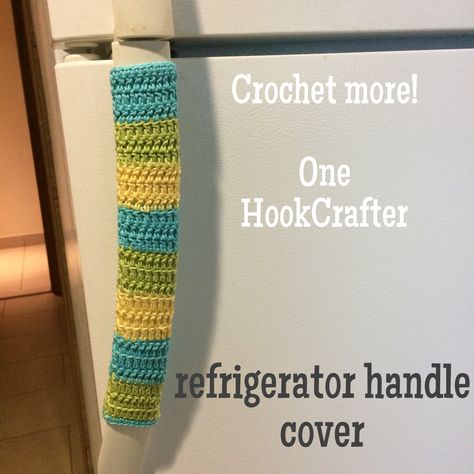 refrigerator handle cover Crochet Refrigerator, Fridge Handle Covers, Door Bumper, Fridge Door, Crochet Kitchen, Facebook Groups, Crochet Lovers, Yarn Art, Crochet Tutorial