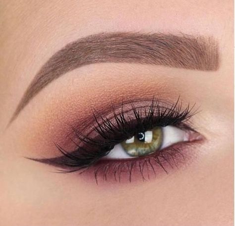 Amazing Wedding Makeup, Make Up Designs, Wedding Makeup Tips, Hooded Eye Makeup, Beautiful Eye Makeup, Makijaż Smokey Eye, How To Apply Eyeliner, Makeup Guide, Brown Eyeshadow