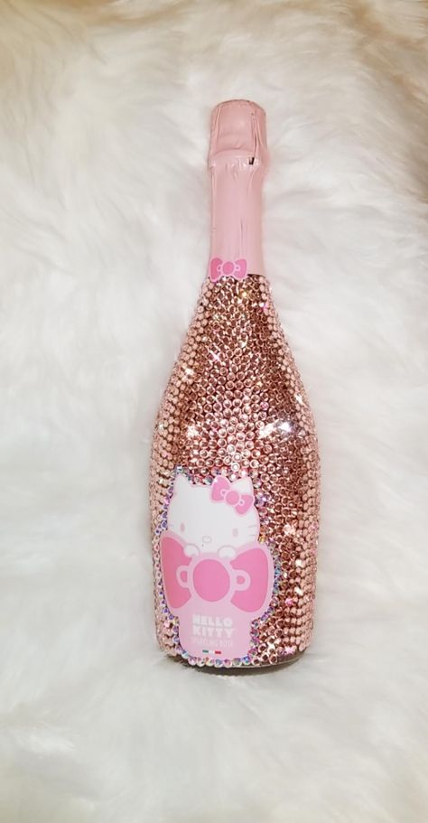 Sparkly Bottles, Rhinestone Bottle, Bedazzled Things, Blinged Bottles, Bedazzled Stuff, Bedazzled Liquor Bottles, Bedazzled Bottle, Alcohol Bottle Crafts, Birthday Cake Roses