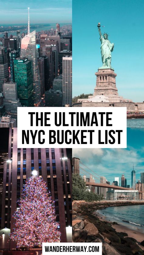 Things To In New York, Nyc To Do List, Places To Go Nyc, Things To See In New York, Things To Do In New York City Winter, Nyc Bucket List Things To Do, New York City Bucket List, New York Bucket List Winter, New York Ideas Bucket Lists