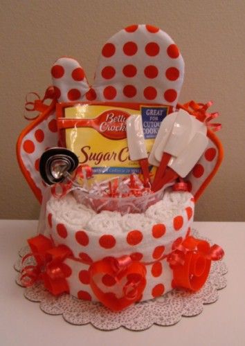 Kitchen Cake.  would be great for a house warming gift. Kitchen Towel Cakes, Hospice Volunteer, Towel Cake, Towel Cakes, Sugar Cookie Mix, Raffle Baskets, Gifting Ideas, Crafty Gifts, Silent Auction