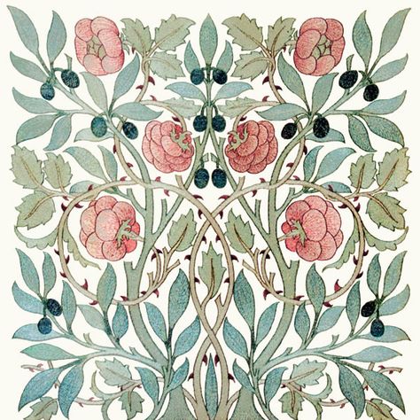 William Morris and May Morris, Olive and Rose William Moriss, Wheat Background, Fiori Art Deco, Woodland Crafts, May Morris, Morris And Co, Inner Landscape, William Morris Wallpaper, William Morris Patterns