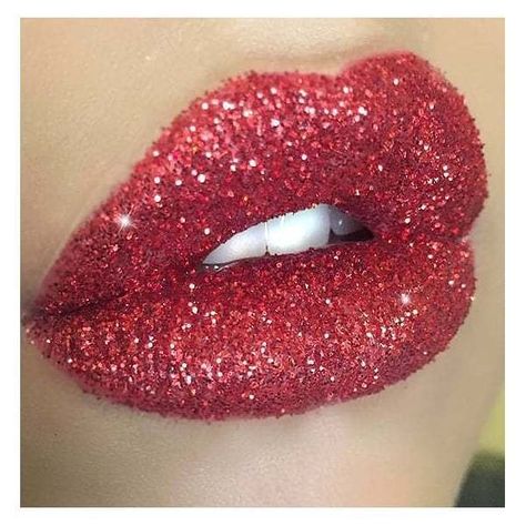 Drag Queen Christmas Festive Glitter Lips Set Face Paint Body Art Gem Jewel Red Nails Red Ombre, Red Ombre Lips, Ombre Lips Tutorial, Lip Art Makeup, Glitter Lip, Glitter Lipstick, Lip Tutorial, Glitter Fashion, Lipstick Designs