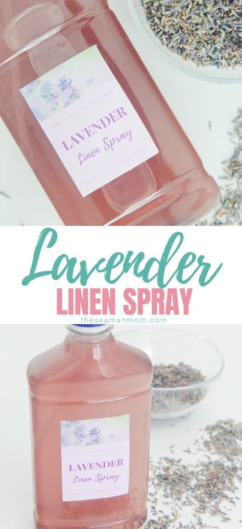 Treat yourself to some simple and inexpensive luxury when you make your own lavender spray! This DIY lavender spray is made with dried lavender buds and essential oils and is ready in just a few minutes! via @petroneagu Linen Spray Recipe, Diy Linen Spray, Lavender Linen Spray, Diy Lavender, Lavender Linen, Lavender Spray, Diy Essentials, Diy Sprays, Cleaners Homemade