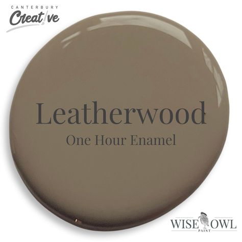 "Leatherwood: This soft, ethereal brown is our new go to. It has a beautiful blushing warmth that adds sophistication and tones down the earthy nature of this hue. Pairs perfectly with Fauna. Introducing Wise Owl One Hour Enamel paint - the perfect solution for your DIY projects. Unleash your inner artist with this high-performance enamel paint that not only provides exceptional coverage but also dries to a beautiful, durable finish in just one hour. 🎨 Versatile and Vibrant: Wise Owl One Hour Enamel is available in a stunning array of colors, allowing you to bring your artistic vision to life. Whether you're revamping furniture, creating unique home decor, or adding a personal touch to accessories, our enamel paint is the ideal choice. 🛠️ Easy to Use: With its user-friendly formula, this Wise Owl One Hour Enamel, Wise Owl Paint, Cabinet Paint, Paint Color Inspiration, Furniture Cabinet, Favorite Paint Colors, Brown Paint, Interior Paint Colors, Wise Owl