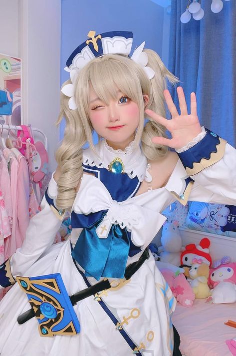 Barbara Cosplay, Seeu Cosplay, Genshin Cosplays, Cosplay Genshin, Perfect Cosplay, Genshin Cosplay, Genshin Impact Cosplay, Console Game, Video Game Cosplay