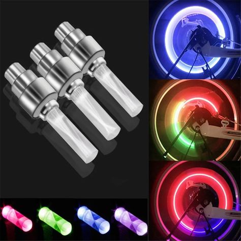 Brand new and high quality. Tire valve cap lights screw onto the valve stem of your car, bicycles or motorcycle in seconds. Universal fitment and easy to install no special wires, can be easily installed and removed. Fits most valves of road, mountain bicycles, motocycles and cars. Bright led will turn on while the vehicle is moving and off when stop. https://www.zohaans.pk/product/wheel-light-multicolor-for-car-bike-bicycle-with-bettery-cells-2/ Bike Lights Led, Motorcycle Safety, Instagram Brand, Road Mountain, Bicycle Wheel, Valve Stem Caps, Motorcycle Tires, Mountain Bike Accessories, Bicycle Lights