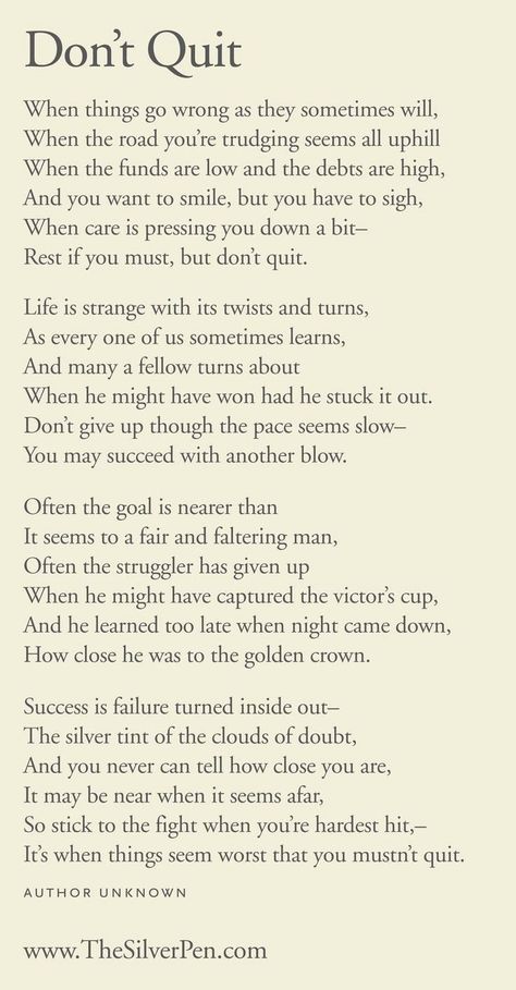 Keep going you don't know how close you are to feeling better!!!!!! Don't Quit, Quotable Quotes, Good Advice, The Words, Great Quotes, Beautiful Words, Inspirational Words, Words Quotes, Wise Words