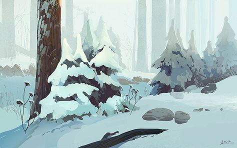 ani-r 숲 사진, Forest Drawing, 동화 삽화, Bg Design, Winter Illustration, Snowy Landscape, Landscape Concept, Background Drawing, Snowy Forest