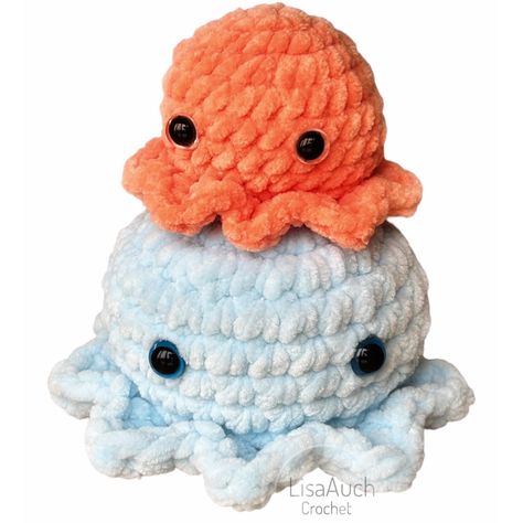 Crochet Octopus Free Pattern Easy, Pocket Octo Crochet Pattern Free, Crochet Small Sea Creatures, Crochet Octopus Free Pattern Chunky Yarn, Pocket Octo Crochet Pattern, Crochet Small Octopus Free Pattern, Crochet Mini Sea Creatures Free Patterns, Easy Crochet Octopus Free Pattern, Crochet Amigurumi Octopus