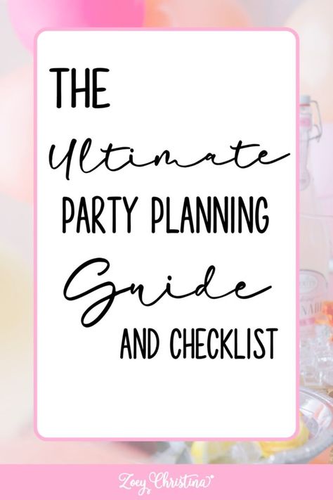 The Ultimate Party Planning Guide and Checklist | ZoeyChristina Birthday Party Planning Checklist, Party Planning Printable, Funny Awards, Party Planning Guide, Party Planning Checklist, Party Checklist, Retro Party, Planning Guide, Adult Birthday Party