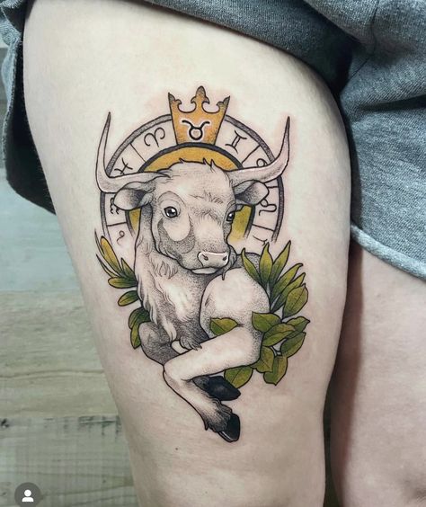 Taurus Tattoo For Women, Taurus Tattoo Ideas, Tattoo Sentences, Ox Tattoo, Taurus Bull Tattoos, Bull Skull Tattoos, Taurus Symbols, Taurus Tattoo, Glyph Tattoo