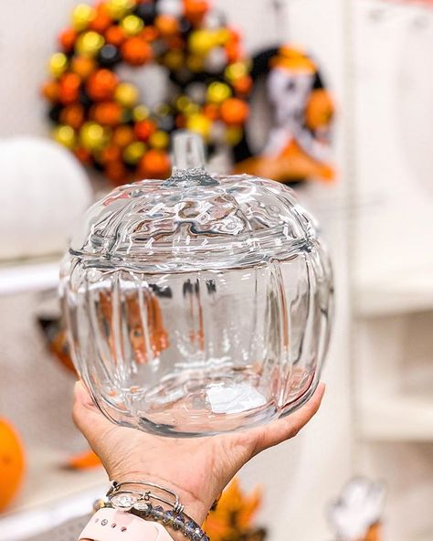 Target Junkie on Instagram: “Buying up all the pumpkins I see 😬 Anyone else? 😂 These glass pumpkins are $8 and you can use them with your fall and Halloween decor 🙌🏼 I…” Fall And Halloween Decor, Fall And Halloween, Fall Thanksgiving Decor, Glass Pumpkins, Pumpkin Halloween, Halloween Season, Fall Thanksgiving, Thanksgiving Decorations, Halloween Decor